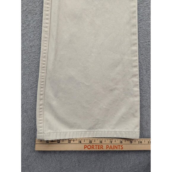 Mudd Jeans Womens 1 Cream Flare 100% Cotton Twill Back Flap Pockets Y2K Style - Picture 7 of 15